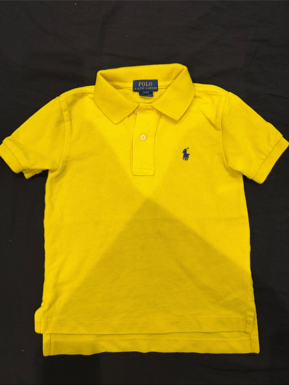 Polo by Ralph Lauren Bright Yellow Boys Polo with Navy Pony